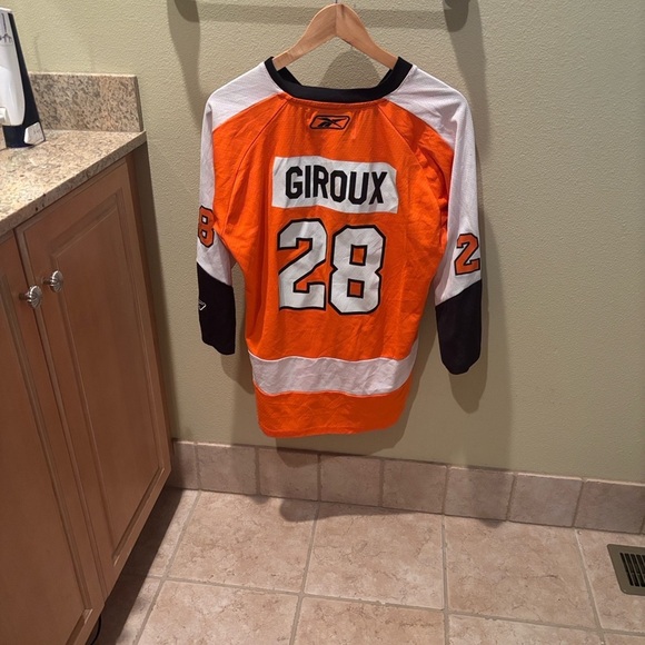 Reebok Other - Giroux Orange and White Reebok Hockey Jersey